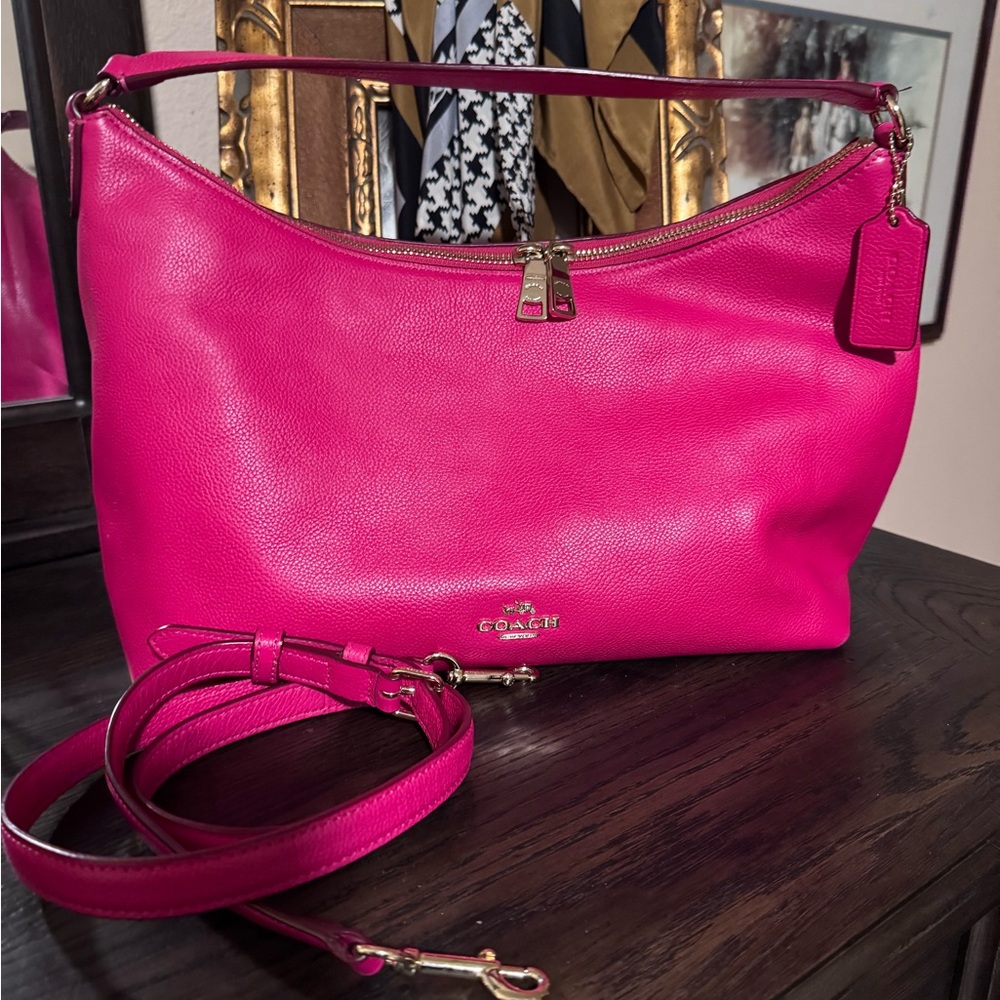 Coach Pink Leather Women's Bag